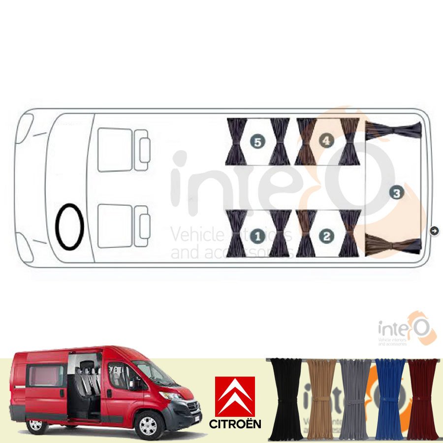 VW Transporter T3 Perdesi - 5 Cam (Rayları Hariç)