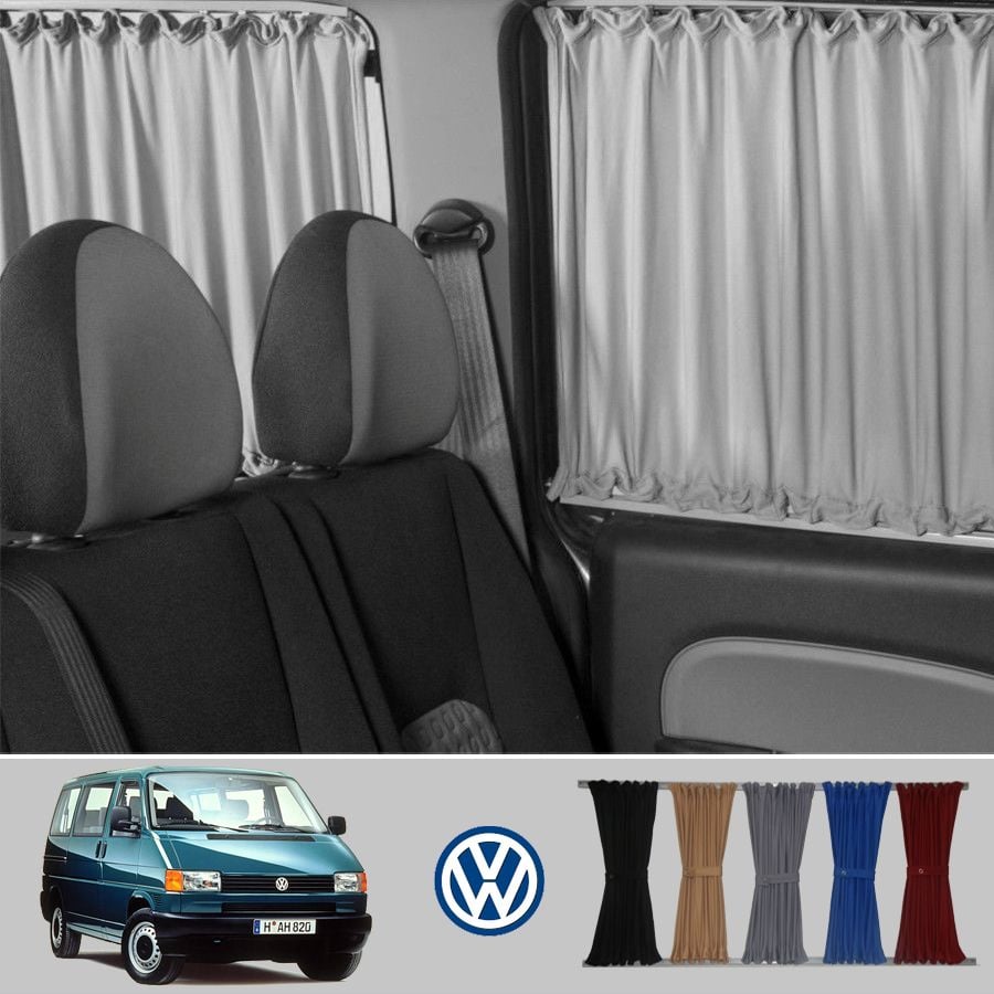 VW-T4 Caravelle Cam Perde Perdesi ve Rayları Komple Takım- 5 Cam