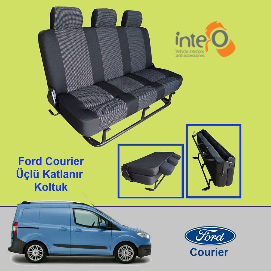 Ford courier katlanır üçlü koltuk koltuğu