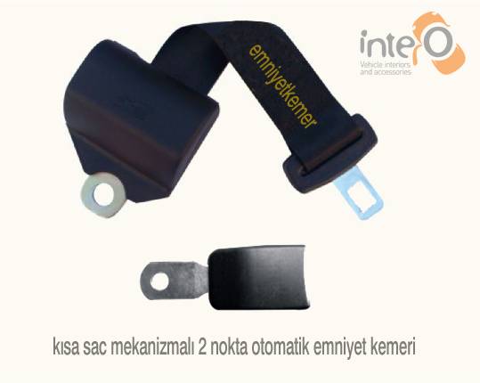 2 Nokta Makaralı Otomatik Emniyet Kemeri Kilitlemeli - Saclı Mekanizma
