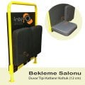 Bekleme salonu için ince katlanır koltuk koltuğu - 1 ad
