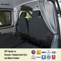 VW T-4 Karavan Tipi Çift Katlı Ara Bölme Perdesi (Gri-Siyah)