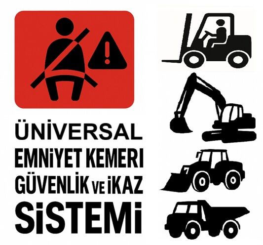 İş Makinası & Forklift Emniyet Kemeri Sesli İkaz Sistemi (1 Koltuk – Üniversal)
