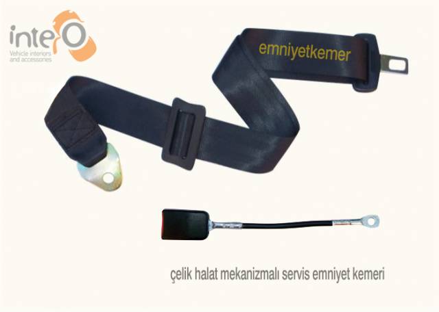 2 Nokta Sabit Emniyet Kemeri - Çelik Halat Mekanizmalı